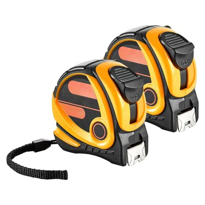 Vevor 2 Packs Tape Measure 25ft Retractable Imperial Metric For Outdoor Decoration - Multi