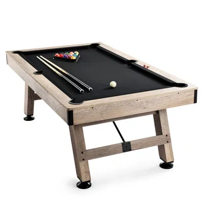 Vevor 2 Player Wood Pool In Black