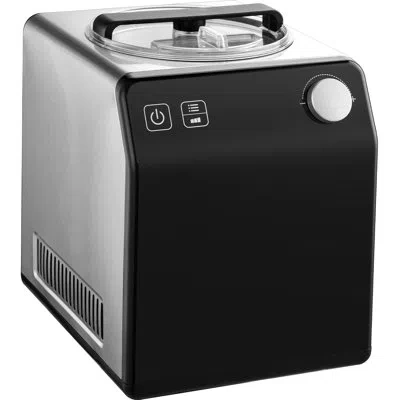 Vevor 2 Quart Automatic Ice Cream Machine Electric Yogurt Gelato Make Black In Silver;black
