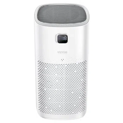 Vevor 2018 Ft²/h Air Purifier H13 Hepa Smart Air Purifier For Home & Office In White