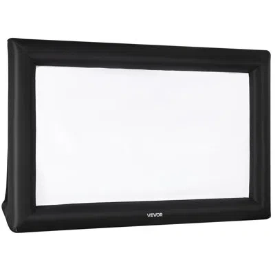 Vevor 20ft Inflatable Projector Screen, Inflatable Movie Screen Outdoor With 250w Air Blower Projector Scr In Black
