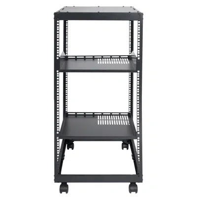 Vevor 20u Open Frame Server Rack, 15''-40'' Adjustable Depth In Black