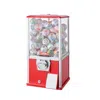 Vevor 21"h Gumball Machine Vending Coin Bank Vintage Gumballs Dispenser Ps Red - Red In Red