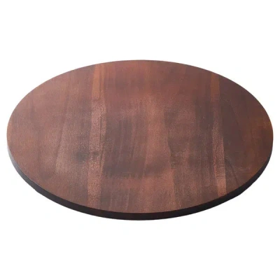 Vevor 24 In Wood Lazy Susan Turntable, 360¬∞ Rotation Round Clear Tabletop Rotating Tray, Acacia Wood Dini In Brown