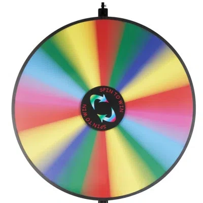 Vevor 24 Inch Spinning Prize Wheel, 14 Slots Tabletop Spinner, Heavy Duty Roulette Wheel