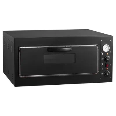 Vevor 24-inch Commercial Countertop Pizza Oven Single Deck Electric Pizza Oven In Silver;black