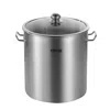 Vevor 24qt Stainless Steel Stockpot Cooking Kitchen Sauce Pot With Lid Handle - Silver In Silver