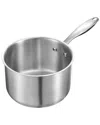 Vevor 2.5qt Saucepan With Steamer In Gray