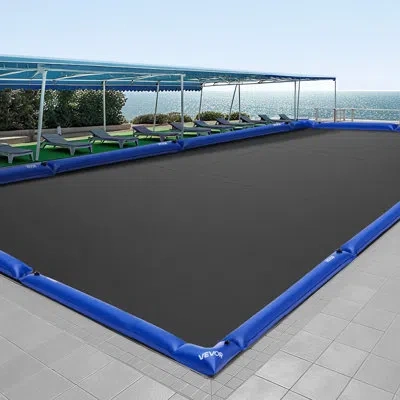 Vevor 26 Gauge Winter Pool Cover Corner Water Bags 22.4 X 22.2 In Heavy Duty In Blue