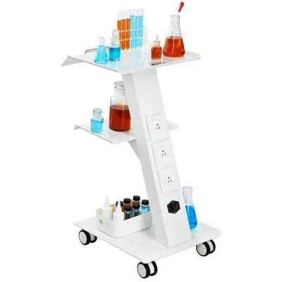 Vevor 29.21 H X 16.14 W Lab Cart In White