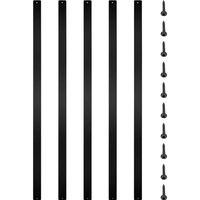 Vevor 29.5" H X 1" W X 0.1" D Metal Staircase Baluster Set In Black