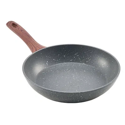 Vevor 3 Piece Frying Pan Aluminum Skillet Set 9.5 11 12 In Nonstick Pre-seasoned Grey In Gray