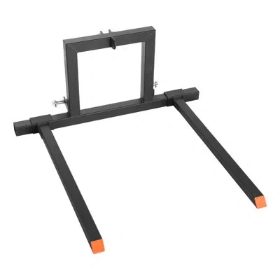 Vevor 3 Point Hitch Pallet Forks, 1500 Lbs Clamp On Pallet Forks, 50-inch Total Length Heavy-duty Tractor 