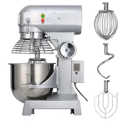 Vevor 3 Speed 30 Qt. Stand Mixer In Silver