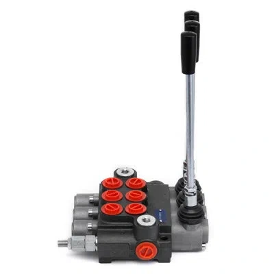 Vevor 3 Spool Hydraulic Control Valve 11gpm Hydraulic Directional Control Valve In Black
