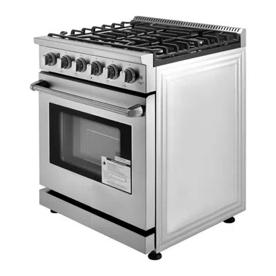 Vevor 30 In Gas Range Oven 5 Sealed Burners Storage Drawer In Stainless Steel In Silver