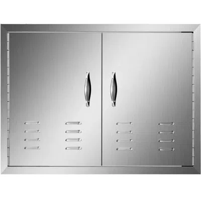 Vevor 30" X 21" Bbq Island Single Access Door 304 Stainless Steel For Outdoor Kitchen In Silver