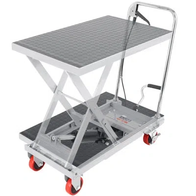 Vevor 31'' H X 37'' W Utility Cart With Wheels In Gray