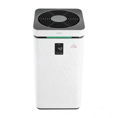Vevor 3139 Ft²/h Air Purifier H13 Hepa Smart Air Purifier For Home & Office In White