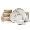 Vevor 32pc Dinnerware Set In Brown