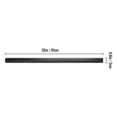 Vevor 32" X 0.8" X 0.8"  Deck Balusters, 101 Pack Metal Deck Spindles Set Stair Baluster In Black