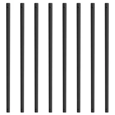 Vevor 32.28" H X 1" W X 0.2" D Aluminum Balusters Set In Matte Black