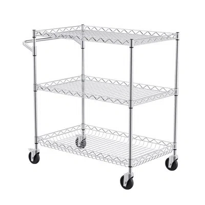 Vevor 32.4 H X 34 W Cart In Silver