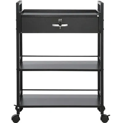 Vevor 34.05'' H X 24.01'' W Utility Cart In Black
