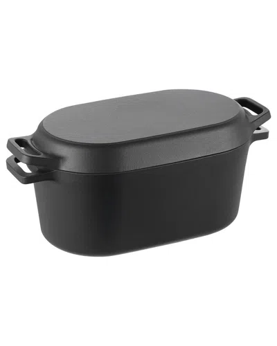 Vevor 3.5 Quart Cast Iron Dutch Oven In Black