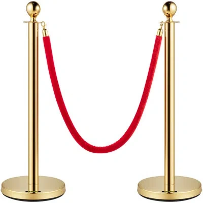 Vevor 35.4'' H X 60'' W Stanchion System In Gold;red