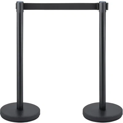 Vevor 35.4 H X 80 W Steel And Iron Post Barriers In Black
