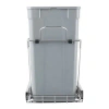 Vevor 35qt Pullout Waste Container Under Cabinet Kitchen Garbage Bin Trash Can In Gray
