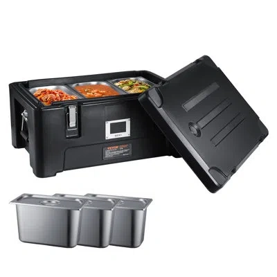 Vevor 36 Qt Insulated Food Storage Container In Black