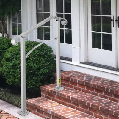 Vevor 37.8" X 38.6" X 3.9" Stair Railing Hand In Silver