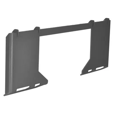 Vevor 3/8 In Skid Steer Mount Plate Universal Quick Attach Mount Plate, Easy To Bolt, 2000 Lbs Load Capaci In Gray