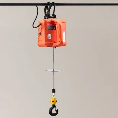 Vevor 3-in-1 Electric Hoist Winch, 1100 Lbs Capacity, 1500w Portable Electric Power Winch, 25 Ft Lifting H In Black;orange