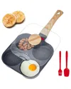 Vevor 4-cup Nonstick Egg Frying Pan In Multi