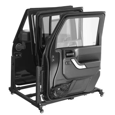 Vevor 4 Doors Jeep Door Storage Cart For Jeep Wrangler Jk Jku Jl Gladiator In Matte Black