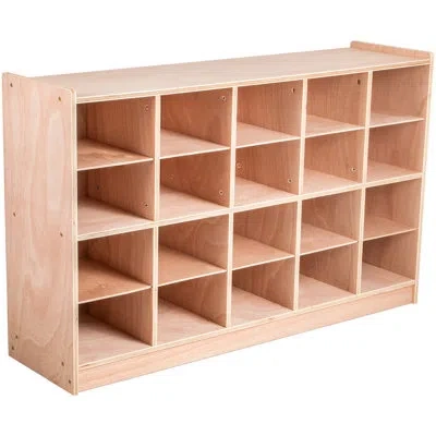 Vevor 4 Tier 20 Wide Locker In Natural Brown