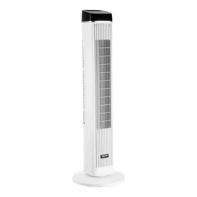 Vevor 40" Oscillating Tower Fan 9h Timer 22 Ft/s High Velocity With Remote Control In Black;white
