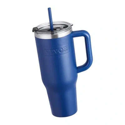 Vevor 40 oz Insulated Water Bottle Stainless Steel Coffee Cup Handheld Blue