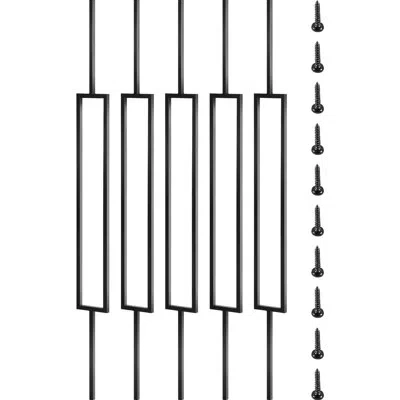 Vevor 44" X 3.2" X 0.5" Deck Baluster Set In Black