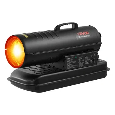 Vevor 45000 Btu Kerosene Diesel Heater Torpedo With Handle For Garage In Black