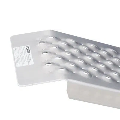 Vevor 47.2" X 8.5" Aluminum Ramps 880 Lbs Capacity Loading Ramps 2pcs In Silver