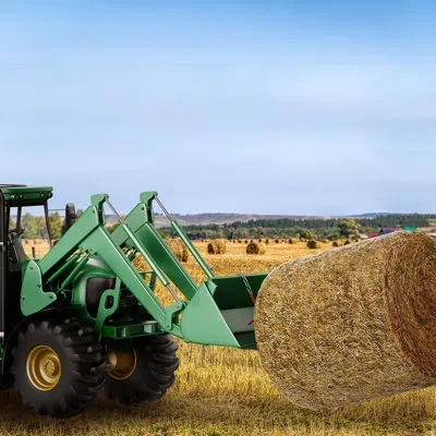 Vevor 49" Hay Spear, Bale Spears 3000lbs Loading Capacity, Skid Steer Loader