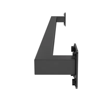 Vevor 4ft Wall Mounted Stair Handrail Black Iron 250lbs Load Capacity Square Tube