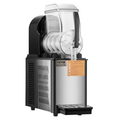 Vevor 4l Commercial Slushy Machine Margarita Smoothie Frozen Drink Slushie Maker In Stainless Steel;black