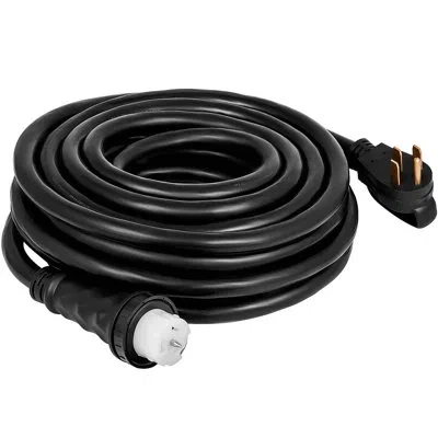 Vevor 50 Amp Generator Extension Cord 6awg/3c+8awg/1c Generator Cord 125v 250v Generator Power Cord N14-50 In Black