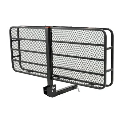 Vevor 500 Lbs Hitch Cargo Carrier Folding Hitch Cargo Carrier With Cargo Net In Black