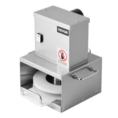 Vevor 6 In Electric Pizza Dough Press Machine Pizza Pastry Sheeter Stainless Steel In Stainless Steel;black